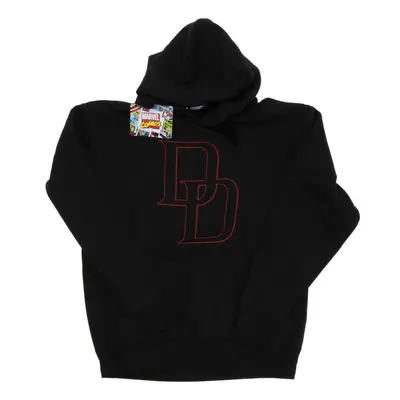 (M, Black) Marvel Mens Daredevil Logo Outline Hoodie