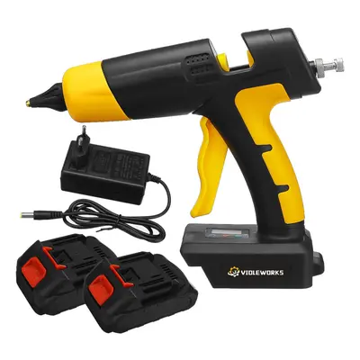 (Two Batteries) 21V Digital Hot Melt Glue Guns Cordless Rechargeable Hot Glue Applicator Home Im