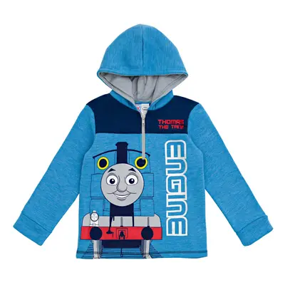 Thomas & Friends Tank Engine Toddler Boys Fleece Half Zip Hoodie Blue