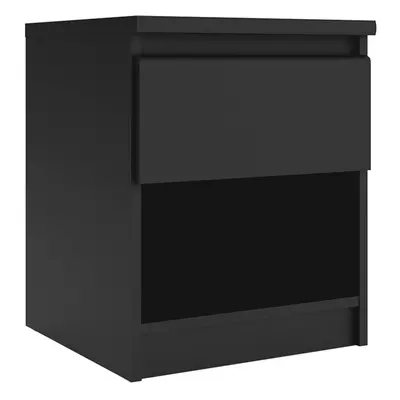 Bedside - Drawer Shelf in Black Matt