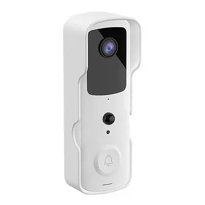 (White) Smart Video Doorbell Hd 1080p Security Camera Wifi Intercom Ring Bell Waterproof Monitor