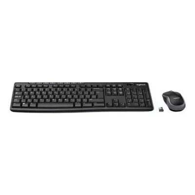 Wireless Keyboard & Mouse Desk Set - Black