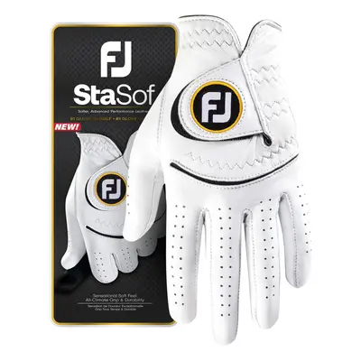 FootJoy Mens StaSof Golf Glove White Cadet Small Worn on Left Hand