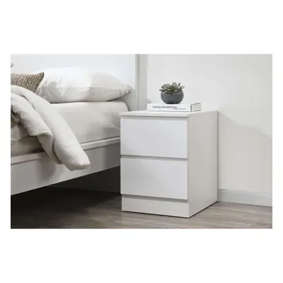 Bedside Drawer Cabinet White Birlea Oslo Nightstand Side Table