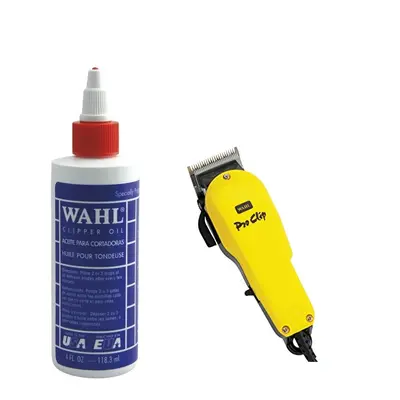 Wahl Clipper Oil 4oz and Wahl Pro Clip Clipper