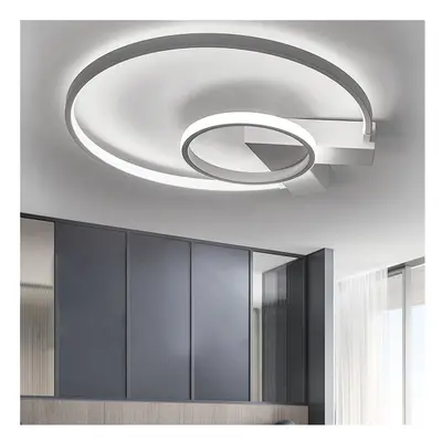 (V Round, Cool White) Modern LED Ceiling Light Chandelier Lamp