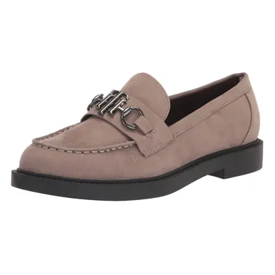 Tommy Hilfiger Women's TREVYS2 Loafer Flat Taupe Suede 7.5