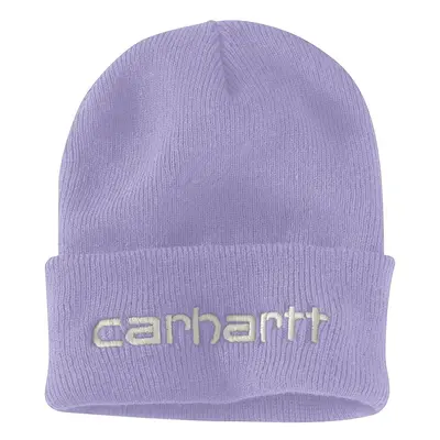 Carhartt Men's Knit Insulated Logo Graphic Cuffed Beanie Lavender