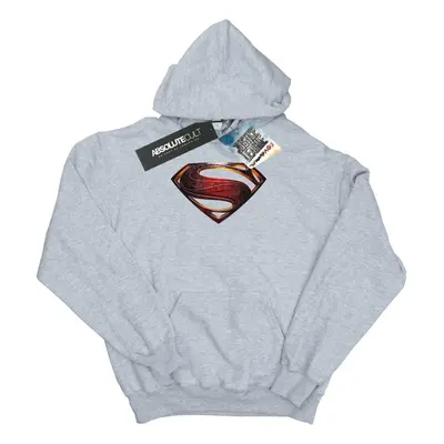 (S, Sports Grey) DC Comics Mens Justice League Movie Superman Emblem Hoodie