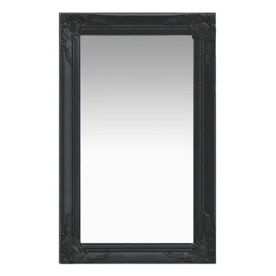 vidaXL Wall Mirror Baroque Style 50x80 cm Black