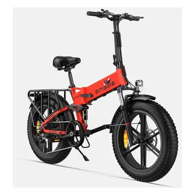 (Red) ENGWE ENGINE X Folding Electric Bike, 250W 48V13Ah