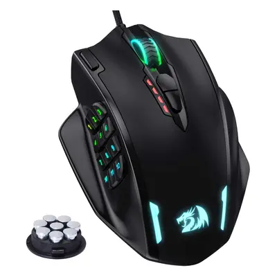 Redragon M908 Impact RGB LED MMO Mouse with Side Buttons Optical