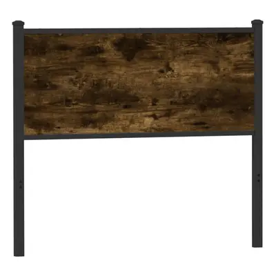 (smoked oak, cm) vidaXL Headboard Bedroom Bed Headboard Bed Header Engineered Wood and Steel