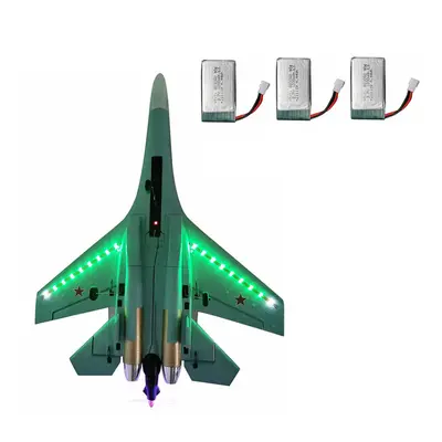 (Three Batteries with LED) 375mm Wingspan 3D/6G Switchable 6-Axis Gyro 2.4G 4CH EPP RC Airplane 