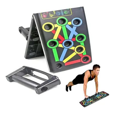 14 In Foldable Push Up Stand Board Home Gym Push-up Chest Muscle Training Fitness Equipment