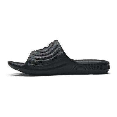 Under Armour boys Locker Iv Slide Sandal Black (001 Black Big Kid