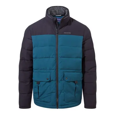 (M, Dark Navy/Loch Blue) Craghoppers Mens Trillick Insulated Padded Jacket