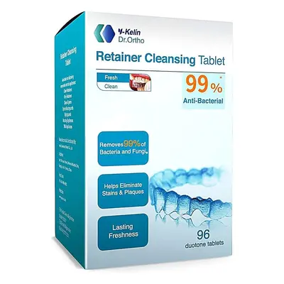 Y-kelin Orthodontic Retainer Cleansing Tablet Tablet (96 Count (Pack of 1))