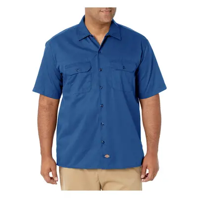 Dickies Shirts Short Sleeve Work Shirt (Large/Royal Blue)