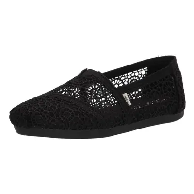 TOMS Women's Alpargata Crochet Slip-On Black Moroccan