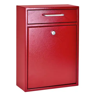 Mail Boss High Security Steel Locking Wall Mounted Mailbox Office Drop Comment Letter Deposit Bo