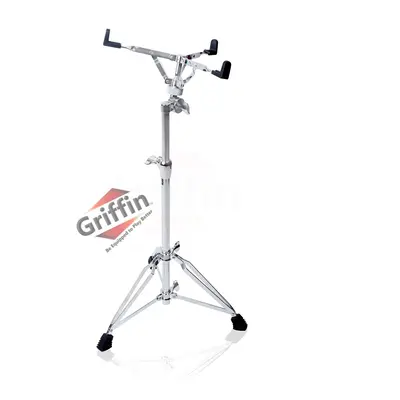 Extended Height Snare Drum Stand by GRIFFIN | Tall Adjustable Height