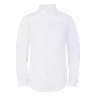 Calvin Klein Boys' Long Sleeve Slim Fit Dress Shirt Button-down Style