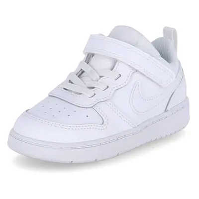 Nike Baby Boy's Court Borough Low (Infant/Toddler) White/White/White