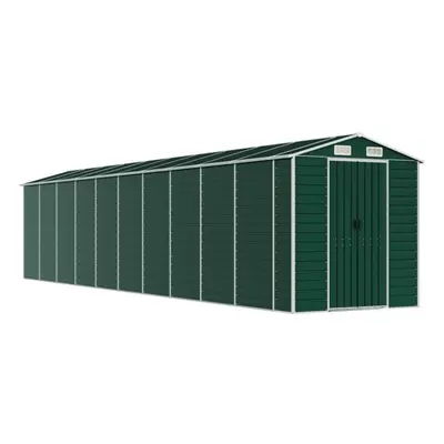 (green, x x cm) vidaXL Garden Shed Outdoor Storage Shed Patio Yard Tool Shed Galvanised Steel