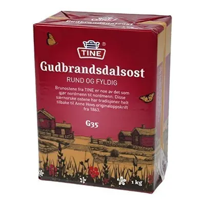 Gjetost Gudbrandsdalen 1KG Norwegian Brown Cheese by Great British Trading