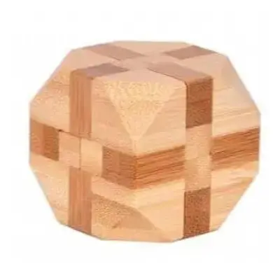 Bamboo Interlocking Burr Puzzle Game Toy Size 4.5*4.5 CM