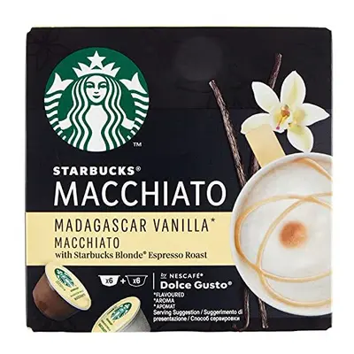 Starbucks Dolce Gusto Madagascar Vanilla Macchiato Coffee Pods x