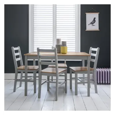 Annika Dining Table in Grey & Pine