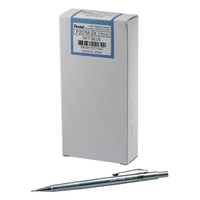 Pentel Sharp Mechanical Pencil (0.7mm) Metallic Sky Blue Barrel Box o