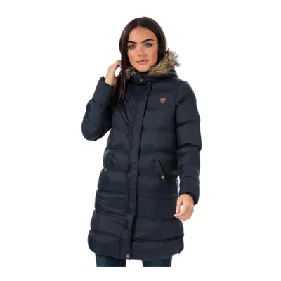 Women's Brave Soul Hoplong Padded Jacket in Blue UK