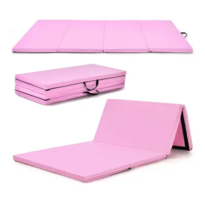 240 x118cm Folding Gymnastics Mat Thick Yoga Mat Waterproof w/ Handles