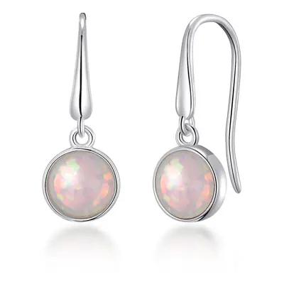 Philip Jones Synthetic White Opal Drop Earrings