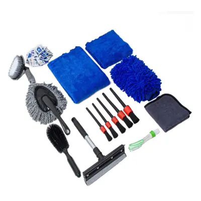 14pcs Car wash Tools Set with Car Wash Cleaning Brush Car Wipes Tire Cleaning Brush Car Wash Bru