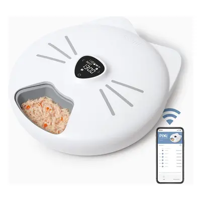 Catit PIXI - Meal automatic cat food feeder, cat food dispenser, wifi app controlled, feeds dry 