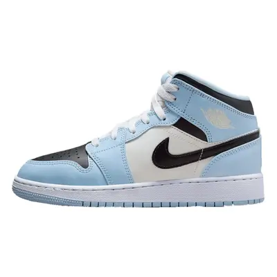 Jordan Nike Kids Air Retro High OG GS Basketball Shoe Ice Blue/Blac