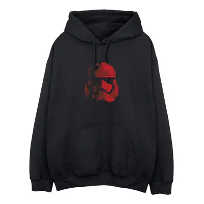 (L, Black) Star Wars: The Last Jedi Mens Stormtrooper Cubist Helmet Hoodie