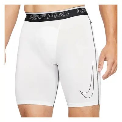 Nike Pro Dri-FIT Men's Long Shorts White/Black/Black