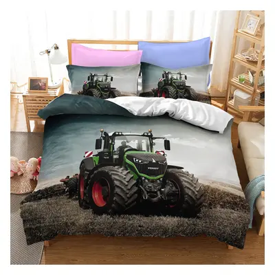 (Style 06, Double(200X200CM/3PCS)) Tractor Series Bedding Single Double Duvet Cover