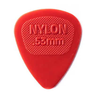 Dunlop Nylon MIDI Standard .53mm Red Guitar Pick - Pack