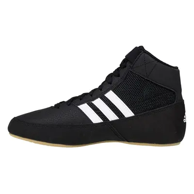 Adidas Men's HVC Wrestling Shoe Black/White/Iron Metallic