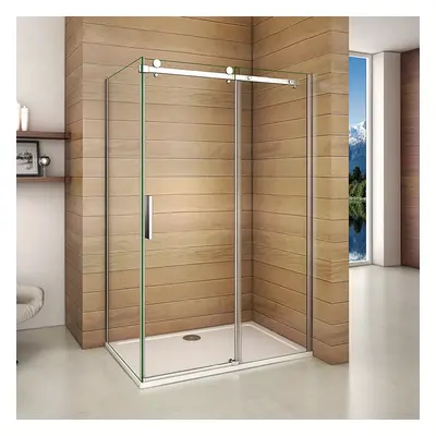 (1000x1950mm) Frameless Sliding Shower Enclosure Screen Panel