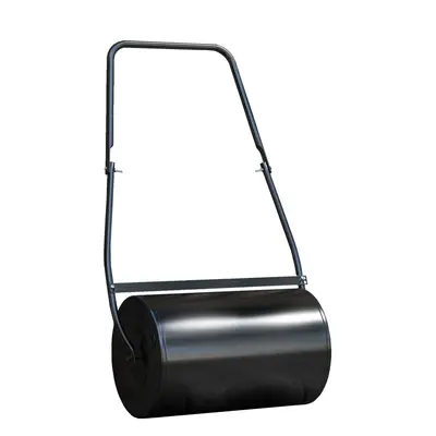 DURHAND Garden Lawn Roller 38L Steel Push Grass Mower Water Sand Filled