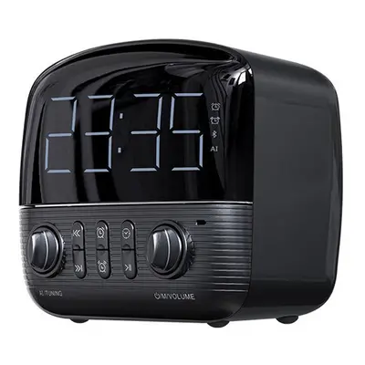 Wireless Bluetooth Speaker Mini Audio Alarm Clock FM Radio Retro Home Subwoofer for Outdoor Mobi