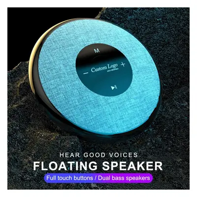 (Green) Floating Bluetooth Speaker Dual Bass IPX6 Waterproof Soundbox Mini Portable Subwoofers w