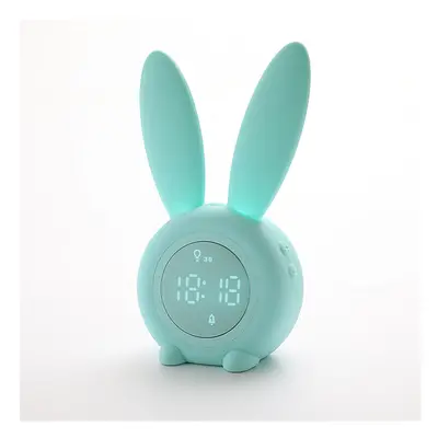 (Green) LED Electronic Small Alarm Clock Children's Creative Cartoon Alarm Clock Student Desktop